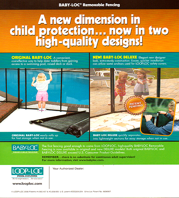 Pool Safety Fence Authorized Dealer and Installer of Baby Loc